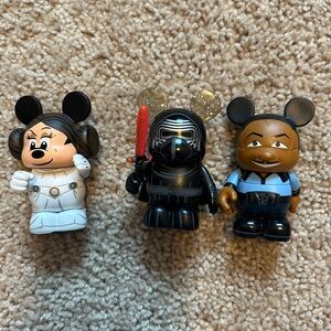 Disney Vinylmation Star Wars Minnie Mouse Leia Kylo Ren Lands
